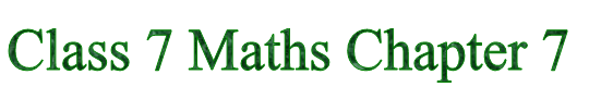 Class 7 Maths Chapter 7