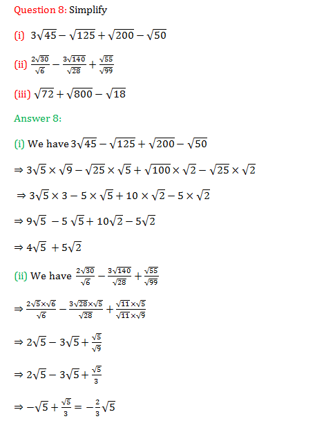 rs aggarwal class 9 chapter 1 exercise 1D solution