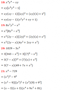 RS Aggarwal Class 9 Chapter 3 Exercise 3F Solution