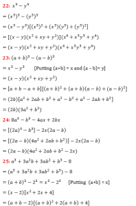 RS Aggarwal Class 9 Chapter 3 Exercise 3F Solution