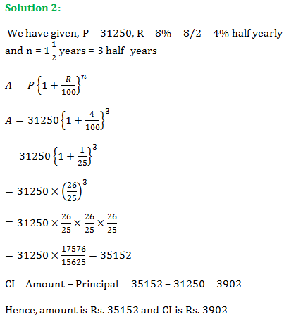 RS Aggarwal Class 8 Maths Chapter 11 Exercise 11C Solution
