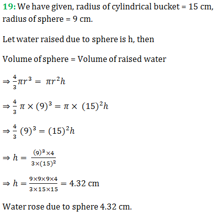 RS Aggarwal Class 9 Chapter 15 Exercise 15D Solution