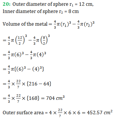 RS Aggarwal Class 9 Chapter 15 Exercise 15D Solution