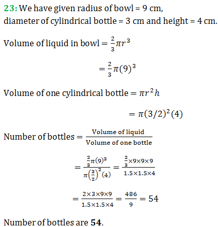 RS Aggarwal Class 9 Chapter 15 Exercise 15D Solution