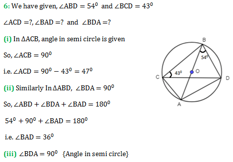 RS Aggarwal Class 9 Chapter 12 Circles Exercise 12B Solution
